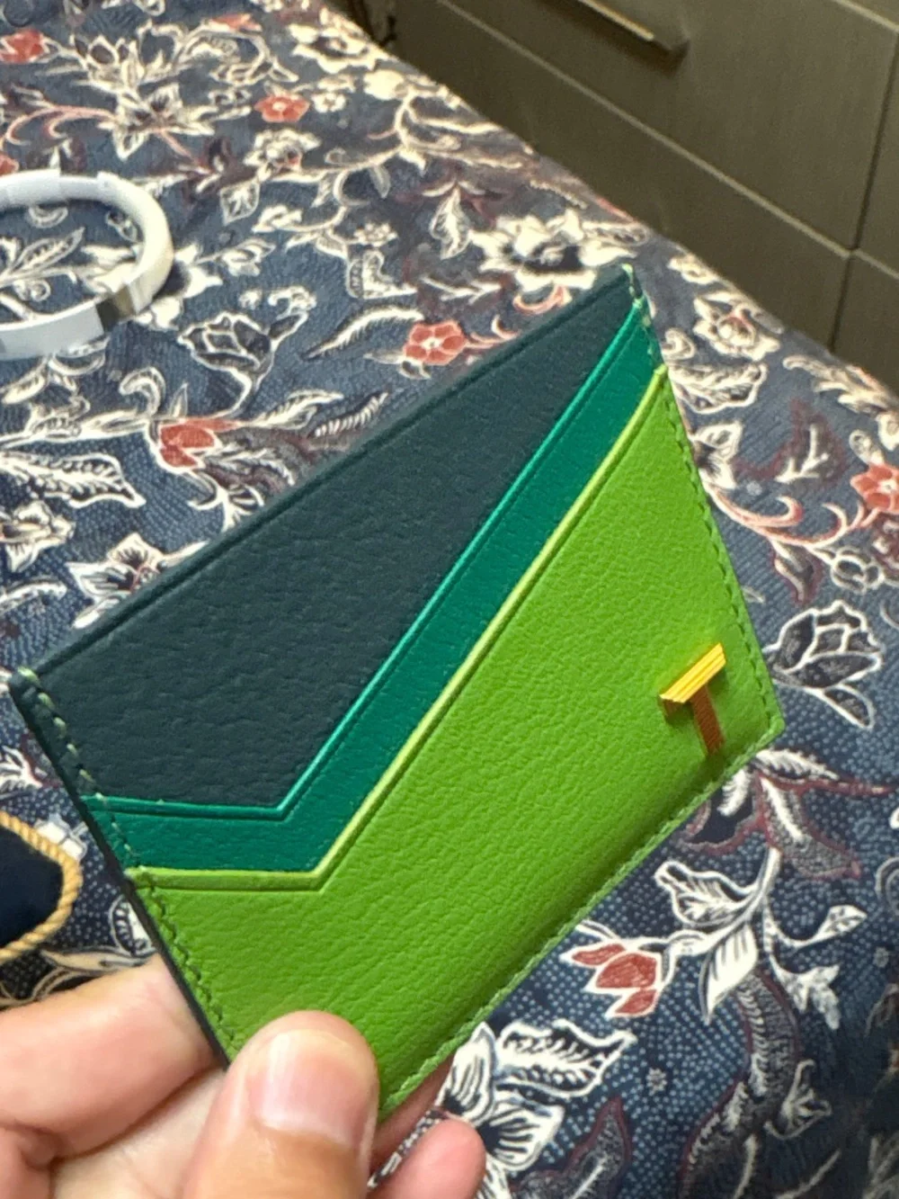 Green Tiffany slimfold wallet (unisex)